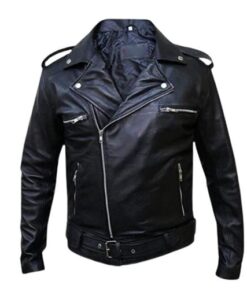 Walking Dead Negan Black Leather Jacket
