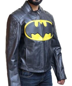 Batman Lego Black Leather Jacket for Men