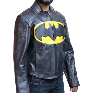 Batman Lego Black Leather Jacket for Men