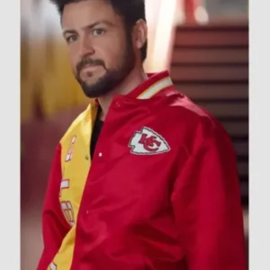A Chiefs Tyler Hynes Satin Bomber Jacket