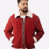 Men’s Classic Spirited Shearling Leather Jacket